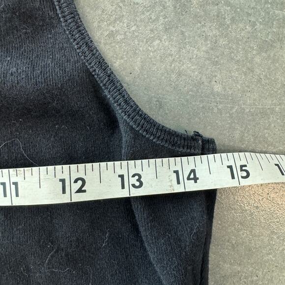 Vintage Y2K Microbling Biker Racing Laughlin Rhinestone Bow Tie Up Tank Top S - Picture 4 of 5